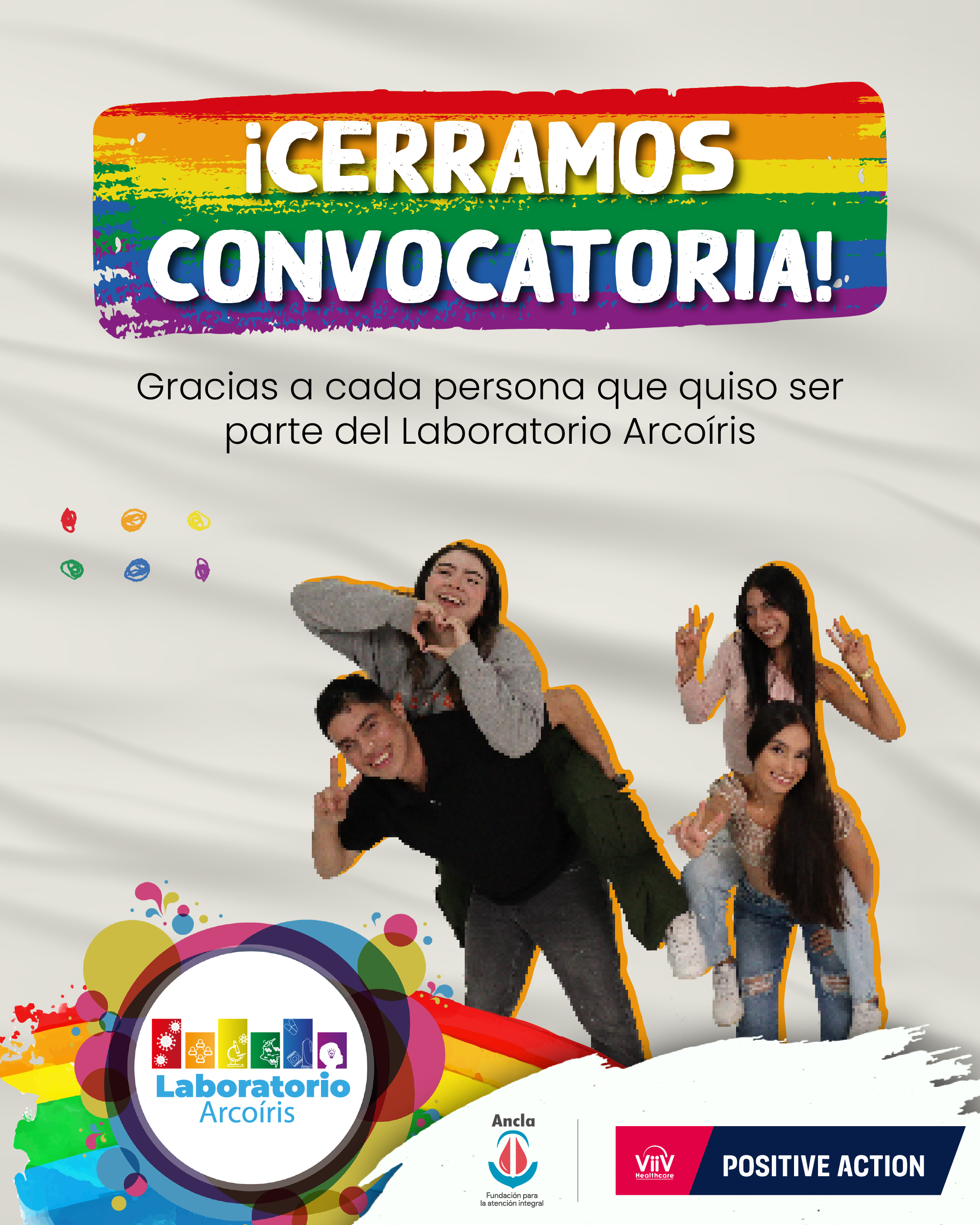Cerramos la convocatoria del Laboratorio Arcoíris con 187 inscripciones